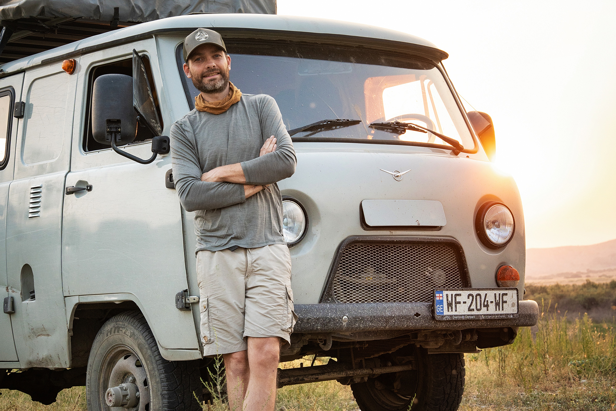 Rob van Zon in Georgië tijdens een Lost Tracks trip