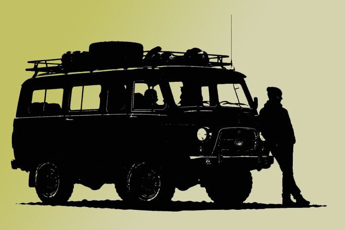 UAZ Bukhanka Aanmodderaars